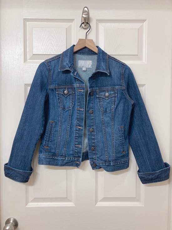 Old Navy Jackets & Blazers - Old Navy Women’s Blue Dark Wash Jean Jacket Size Medium Trucker Classic Denim